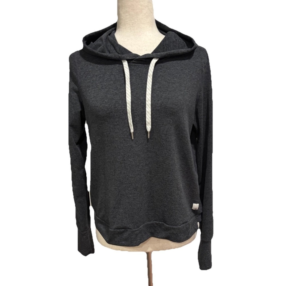 Vuori Halo Essential Hoodie Sweatshirt Womens M Grey Long Sleeve Pullover VW226